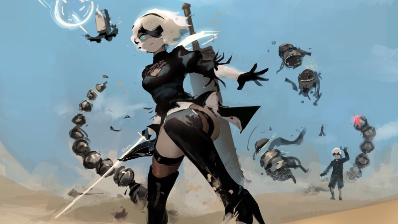 YoRHa No.9 Type S, Video Game, NieR: Automata, YoRHa No.2 Type B, 1080P ...