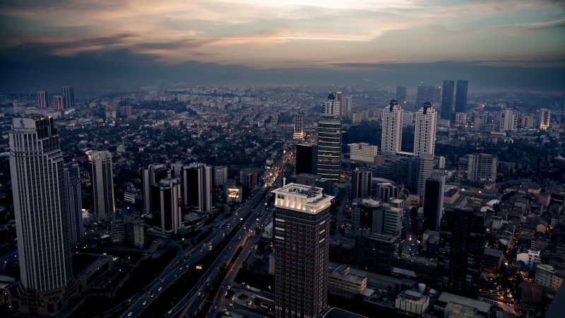 city, skyscraper, cityscape, Turkey, 1080P, Istanbul