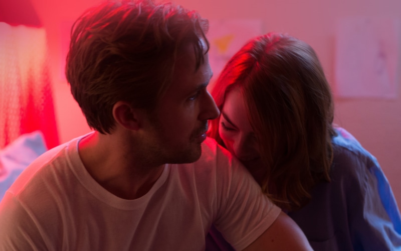 young couple, art, illustration, two people, love, young men, girlfriend, men, nightlife, stone, ryan, falling in love, lalaland, film, togetherness, young women
