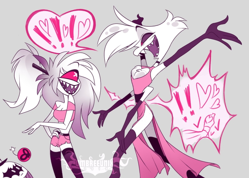 2K, cherri Bomb, angel dust, Hazbin Hotel