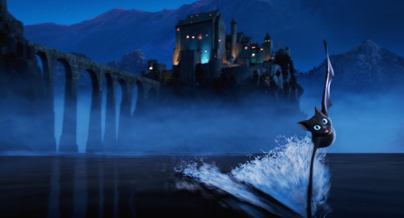 outdoors, motion, one person, illuminated, night, water, 1080P, sky, mountain, Hotel Transylvania, nature, panoramic, Movie, Mavis (Hotel Transylvania)