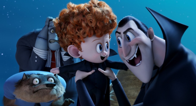 Wayne (Hotel Transylvania), people, mask, Movie, Dracula (Hotel Transylvania), redhead, Frankenstein (Hotel Transylvania), 1080P, childhood, human representation