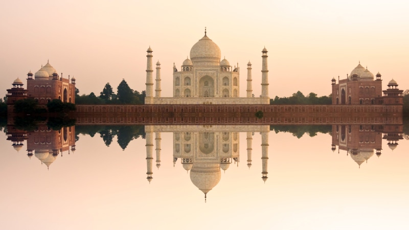 religion, building exterior, history, no people, travel destinations, architecture, tourism, government, Taj Mahal, sky, dome, reflection, city, reflecting pool