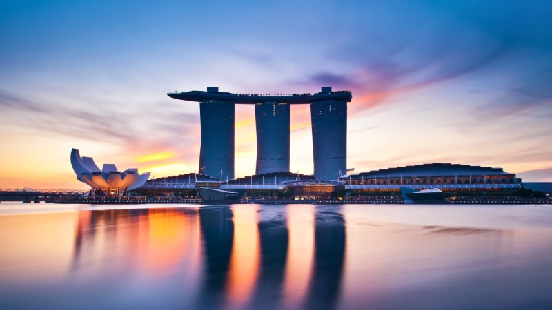 hotel, sunset, built structure, architecture, outdoors, no people, bay, waterfront, airport, building exterior, sea, skyscraper, nature, transportation