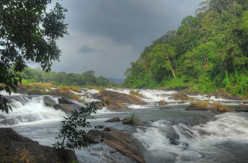 flowing water, nature, scenics - nature, non-urban scene, cloud - sky, growth, environment, sky, long exposure, no people, motion, India, power in nature