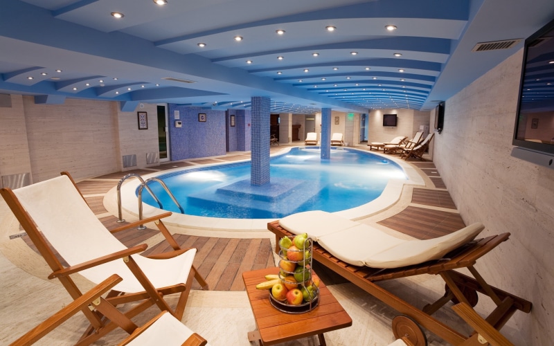 chair, pool, 2K, lounge, swimming, awesome, wooden, brown, white, luxury, framed, padded, chaise, hotel, swimming pool