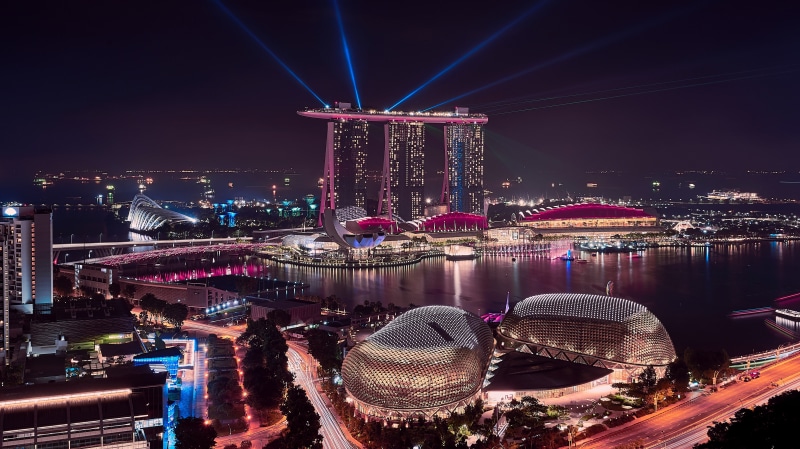 Sands, Marina, Cityscape, Singapore, k, 5K, Bay