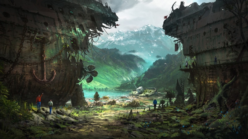 1080P, Post Apocalyptic, Wreck, Sci Fi