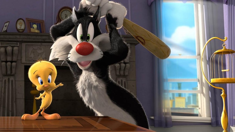 tweety, bird, cartoons, looney, sylvester, cat, 2K, hd, tunes