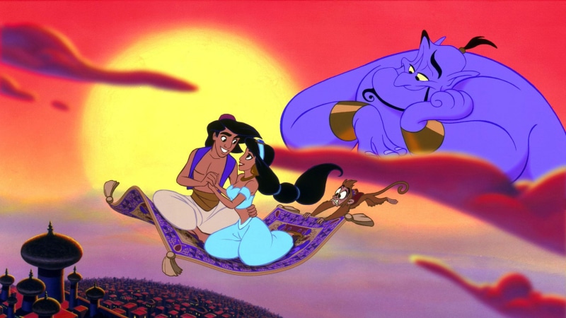 monkey, lamp, spirit, hd, aladdin, abu, jasmine, 2K, disney, s