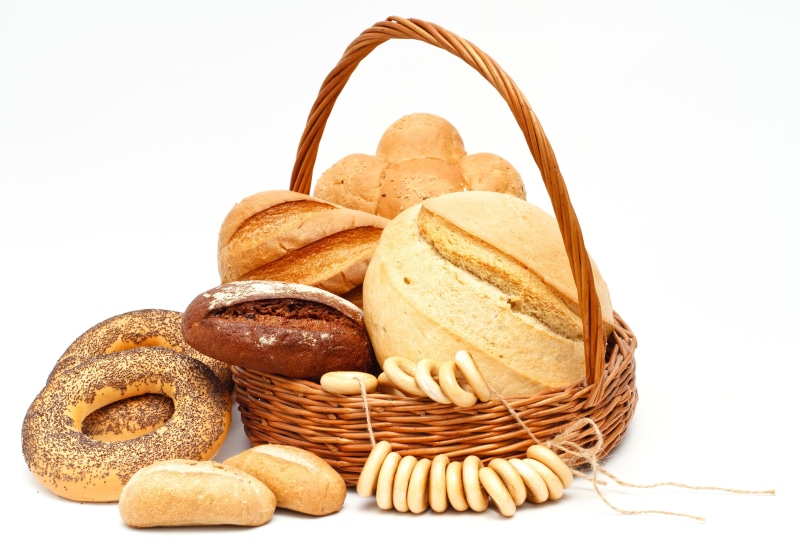 merchandise, wheat, breakfast, white, food and drink, 4K, isolated, healthy Eating, still life, eating, cut out, baguette, dieting, no people, studio shot