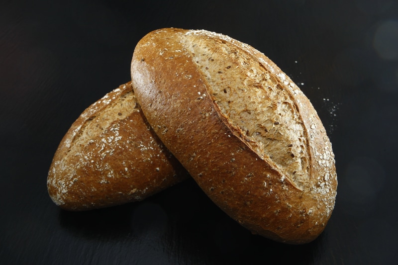 whole wheat, two, food production, close-up, loaf of Bread, healthy, grainy bread, rustic, bakery, food, brown bread, production, healthy eating, baked