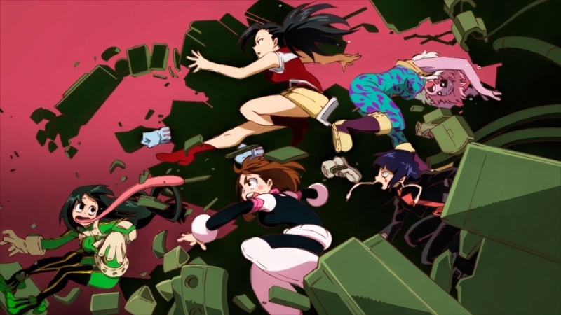 Hagakure Tōru, Boku no Hero Academia, Tsuyu Asui, Jirō Kyōka, 2K, Ashido Mina, Uraraka Ochako, Yaoyorozu Momo