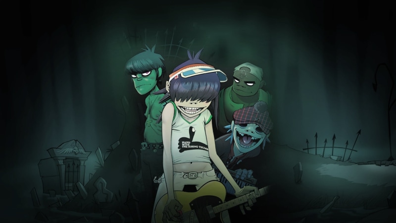 2-D, horror, human representation, Murdoc Niccals, alien, creativity, Noodle, graveyards, skeleton, night, science, cyborg, indoors, technology, human body part