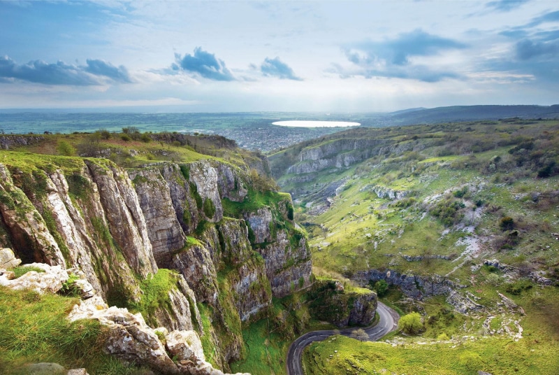 1080P, cheddar, nature, england, cave, tourist, mendip, places, photo, landscape, goughs, hills, hd, gorge