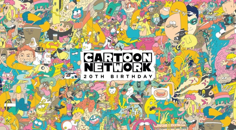 wall - building feature, cartoon, text, network, indoors, yellow, global communications, digital, Cartoons, multi colored, backgrounds, no people, chaos