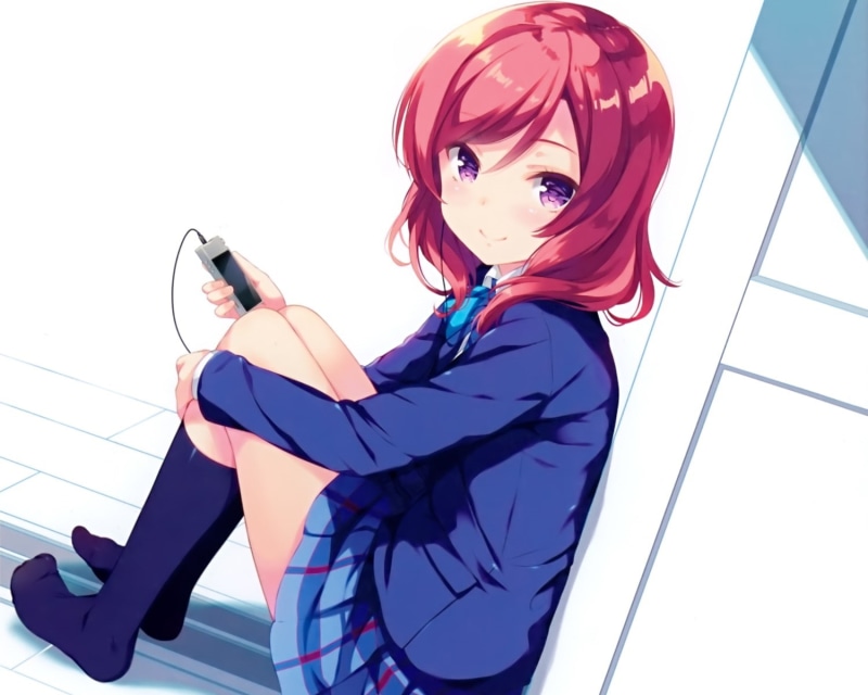 720P, Love Live!, school uniform, Nishikino Maki, anime