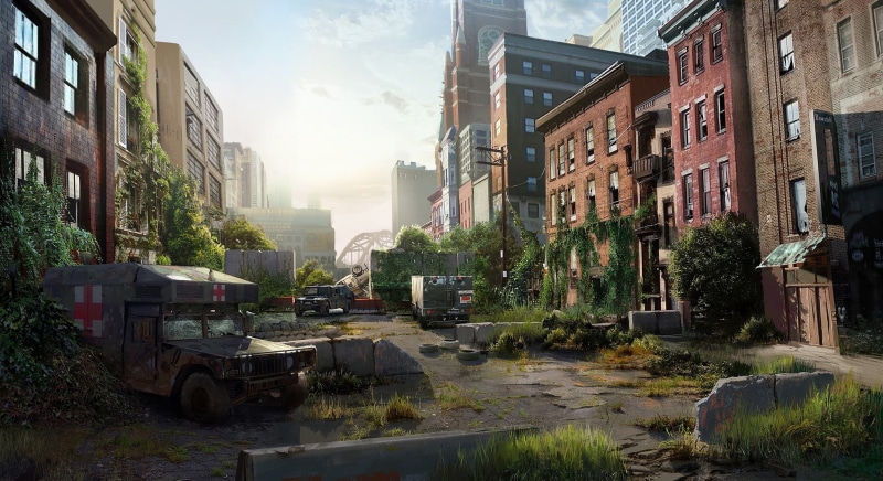 no people, residential district, reflection, outdoors, city, nature, 1080P, street, sky, mode of transportation, water, day, building, architecture, The Last of Us