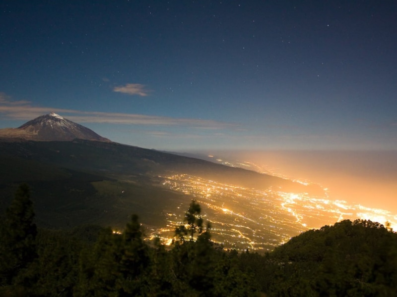 el, dormant, 480P, Dormant Volcano, nature, sunset, teide, volcano, mountains, hd, art, City