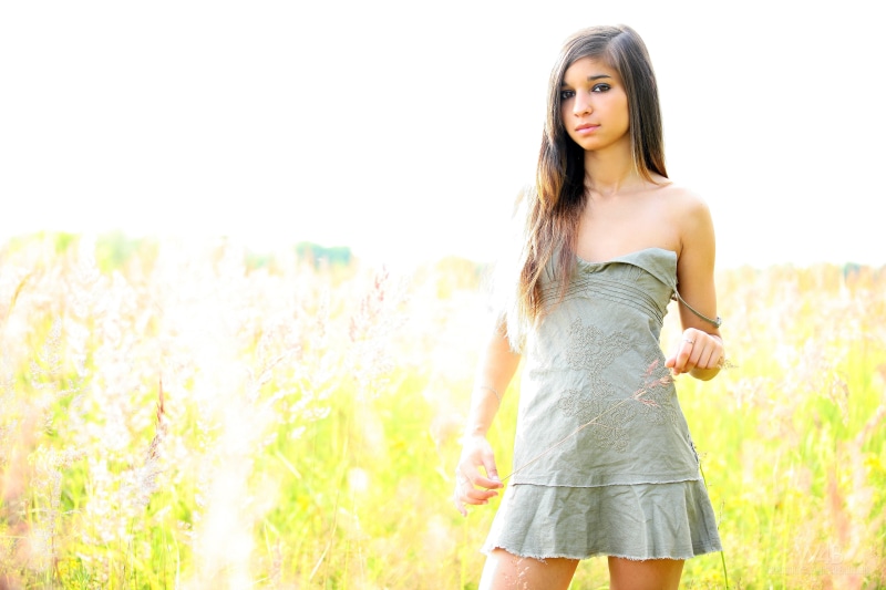 dress, sunsets, wb, young, outdoors, grass, art, 5K, magazine, x, nika, nature, hd, women