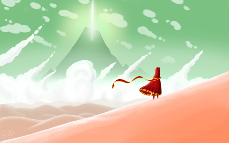 close-up, sunlight, animal, Journey (game), illustration, beauty in nature, orange color, insect, red, outdoors, cape, vertebrate, one animal, no people