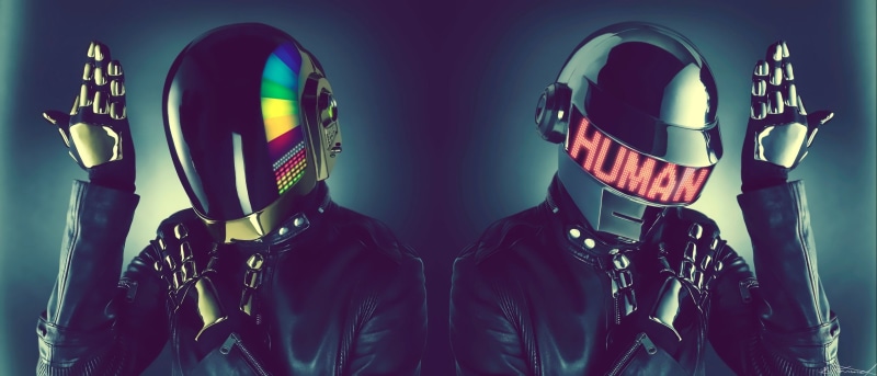 robot, punk, disco, dubstep, dance, electronic, poster, cyborg, house, 2K, daft, electro