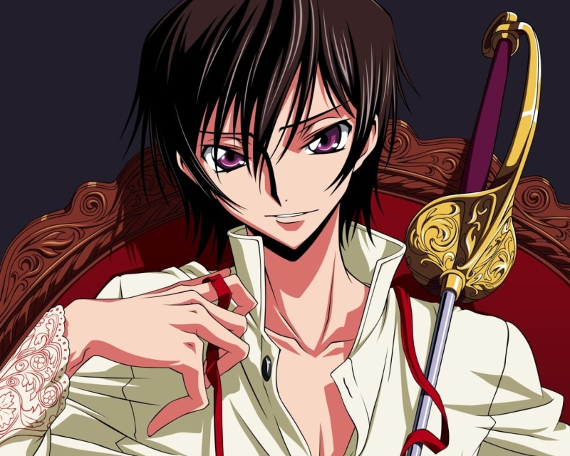 Lamperouge Lelouch, lelouch, art, code, lamperouge, geass, anime, 720P, hd, Code Geass