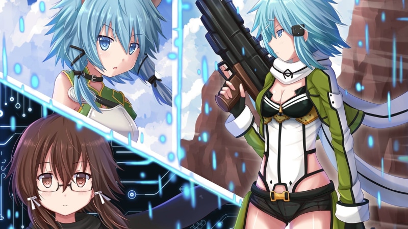 Gun Gale Online , child, amusement park ride, amusement park, human representation, anime, men, Asada Shino, 1080P, machine gun, creativity, Sword Art Online