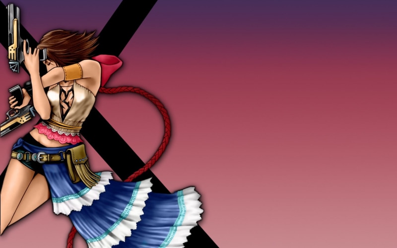 creativity, craft, people, copy space, standing, arts culture and entertainment, art and craft, Final Fantasy X, Yuna, 720P, multi colored, girls with guns