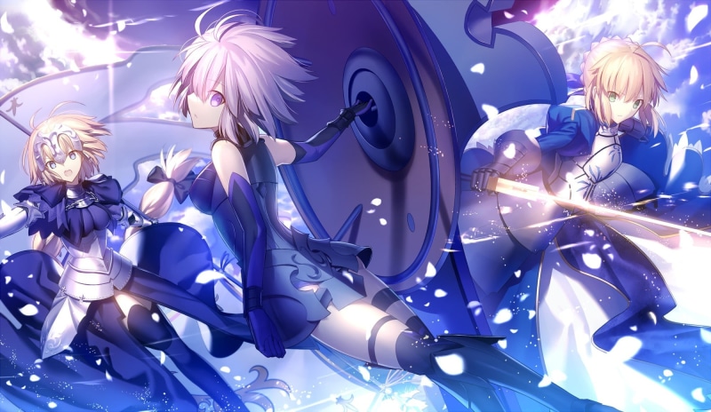 art and craft, green eyes, lifestyles, Fate/Stay Night, short hair, armor, blue eyes, festival, young adult, blond hair, headdress, violet eyes, violet hair