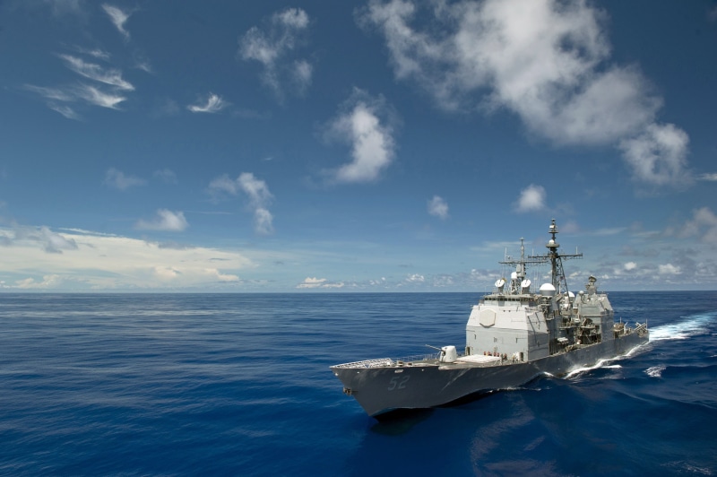 military, Destroyer, vehicle, navy, 2K, ship, USS Bunker Hill, Ticonderoga class