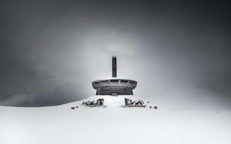 nature, snow, photography winter snow architecture building buzludzha monument bulgaria bunker, architecture, no people, built structure, travel destinations