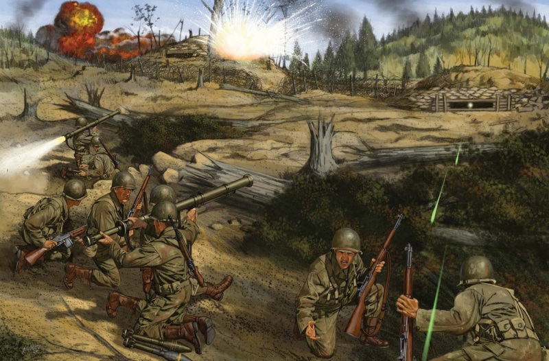 shooting, soldiers, fortification, art, the bunkers, artist, grenade launchers, fortifications, Johnny Shumate., store, manual, 1080P, Bazooka, denaturaciei