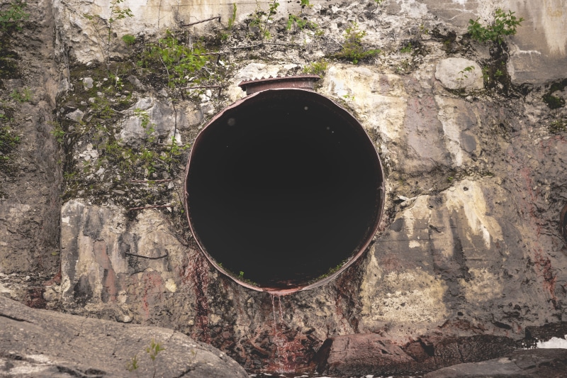 rocks, black, concrete, 5K, ground, drain, archaeology, rusty, unknow, building, geometric shape, plant, solid, hole, close-up, huge, day, sewer, textured