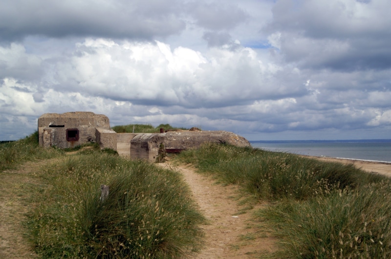 coast, france, beach, plant, horizon over water, nature, tranquility, sea, normandy, tranquil scene, outdoors, beauty in nature, marram grass, 1080P, land
