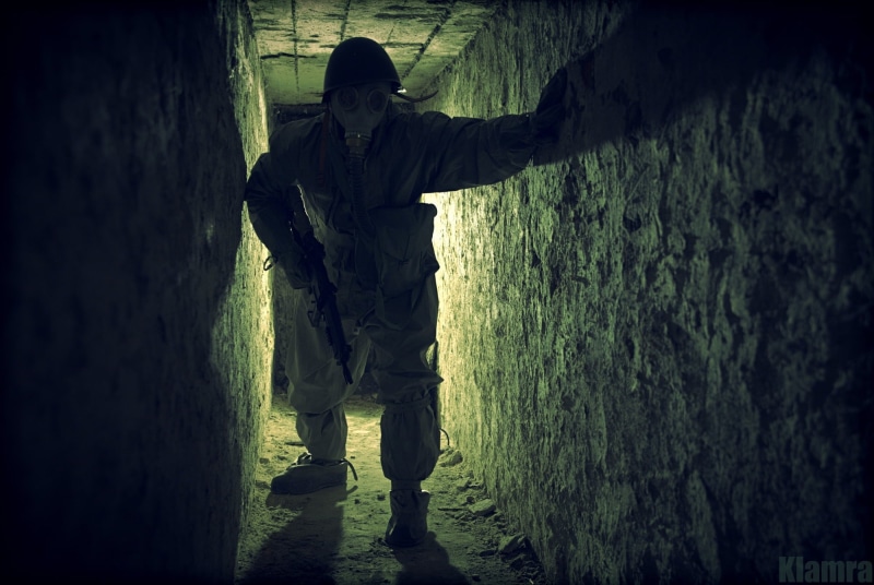 Stalker {Warframe}, radioactive, Poland, abandoned, 1080P, urbex, gas masks, soldier, bunker