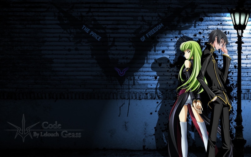 indoors, fashion, standing, art and craft, graffiti, lifestyles, built structure, Code Geass, creativity, clothing, one person, wall - building feature