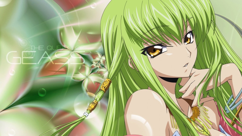 leaf, animal themes, insect, green hair, bird, beauty in nature, one animal, nature, green color, growth, Code Geass, close-up, plant part, anime, C.C.