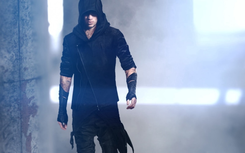 three quarter length, sports Clothing, men, hooded Shirt, hoodie, wall - building feature, outdoors, fighter, 720P, young Men, city Life, urban Scene