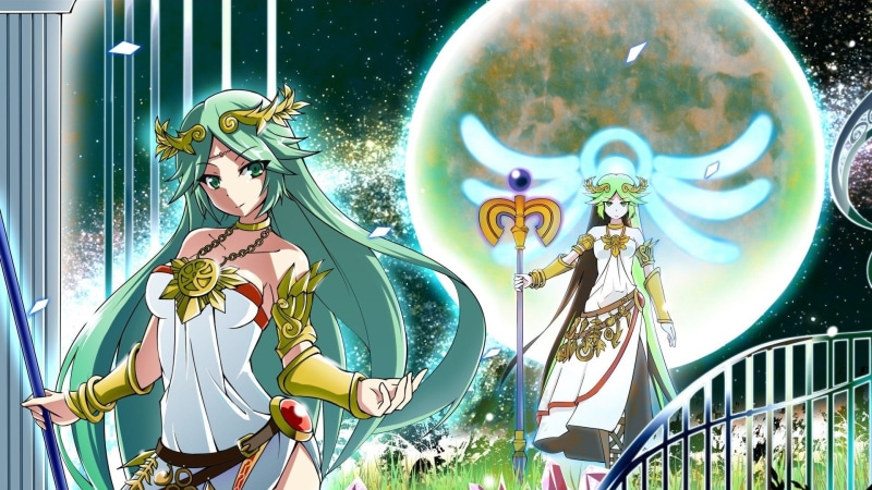 1080P, Anime Girls, Moon, Kid Icarus: Uprising, Palutena