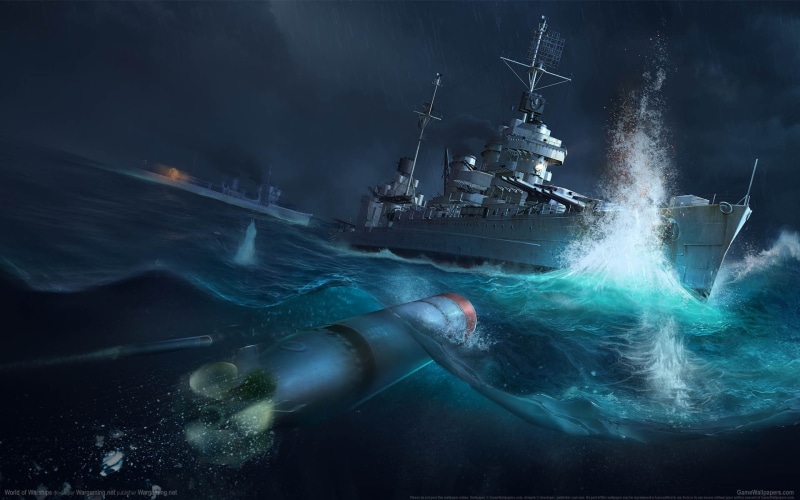 sea, 1080P, World of Warships, Battle of Tassafaronga, The battle at Tassafaronga, torpedo, the explosion, destroyer