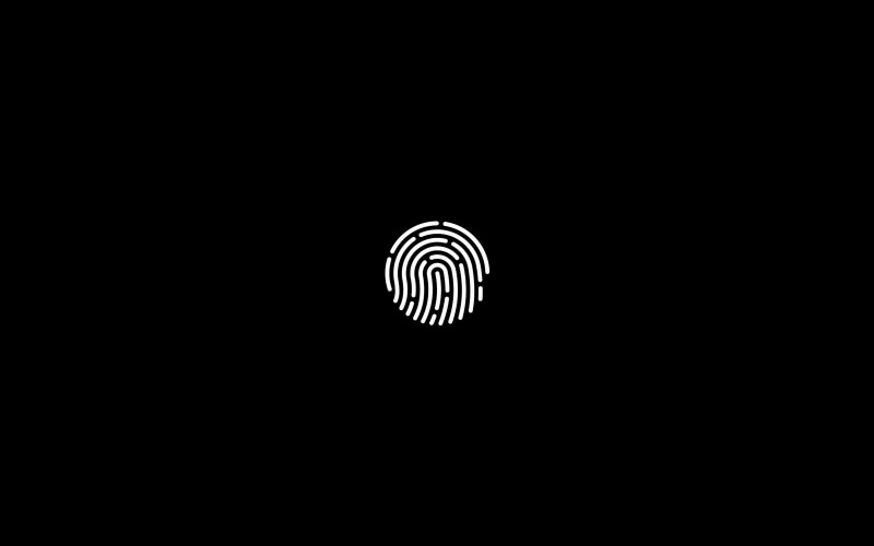 touch, id, 4K, noir, apple
