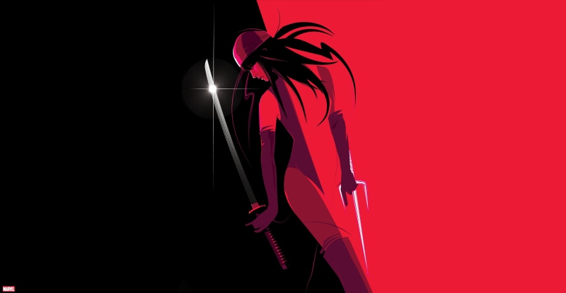 ELEKTRA, Craig Drake, 4K, Comics, Marvel, Background, ELEKTRA Natchios, Marvel Comics, Art, Daredevil, Girl, Minimalism, by Craig Drake