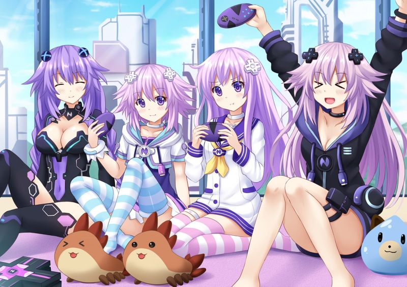 Nepgear (Hyperdimension Neptunia), Neptune (Hyperdimension Neptunia), Hyperdimension Neptunia, Video Game, 1080P