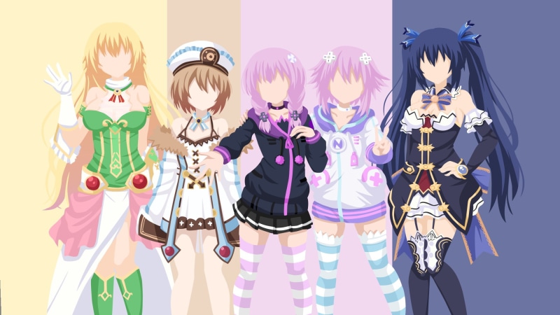 Hyperdimension Neptunia, Nepgear (Hyperdimension Neptunia), Neptune (Hyperdimension Neptunia), Blanc (Hyperdimension Neptunia), 1080P, Vert (Hyperdimension Neptunia)