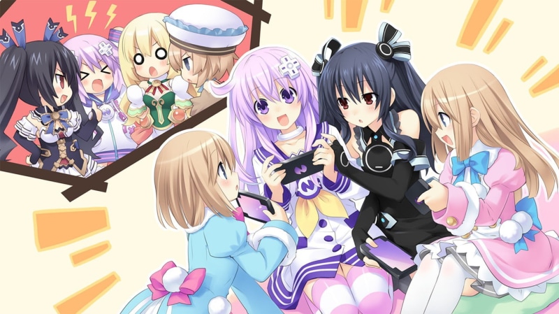 Neptune (Hyperdimension Neptunia), Blanc (Hyperdimension Neptunia), anime, Nepgear (Hyperdimension Neptunia), Ram (Hyperdimension Neptunia), Noire (Hyperdimension Neptunia)