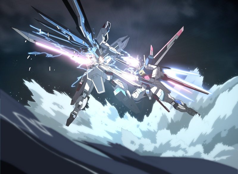 seed, freedom, gundam, art, anime, x, 2K, destiny, dom, gundam seed, hd