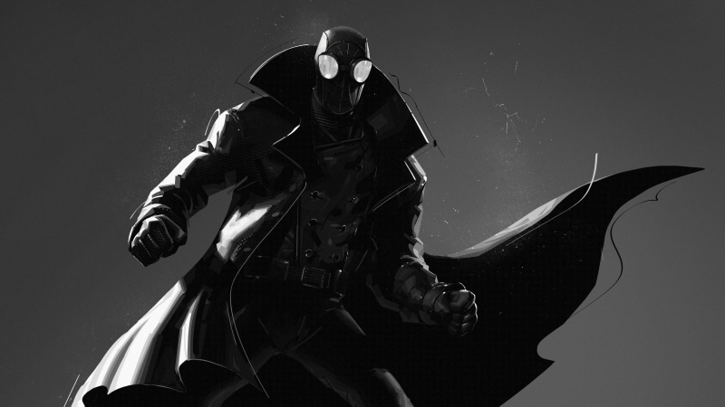 Movie, Spider-Man Noir, Spider-Man: Into The Spider-Verse, 4K