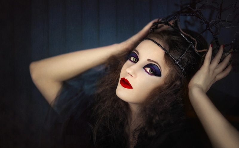 Girls, human face, human body part, Woman, Black, hairstyle, redlipstick, Gothic, Fantasy, teardrop, make-up, beauty, beautiful people, Witch, Vampire