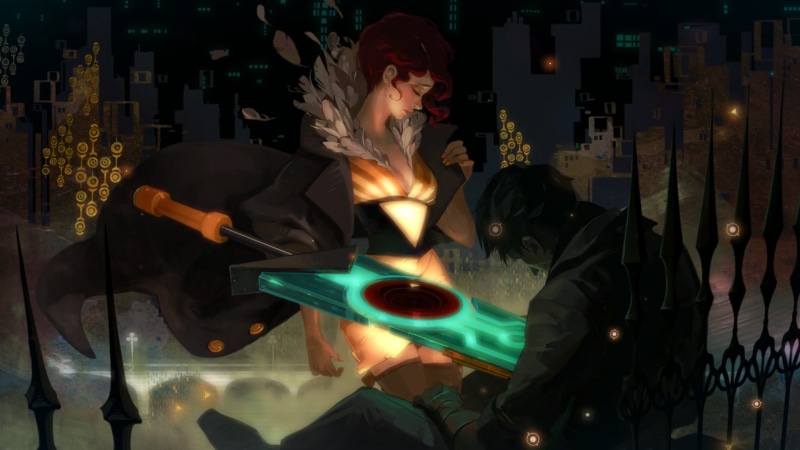 video games, Supergiant Games, sword, Red (Transistor), Transistor, 1080P